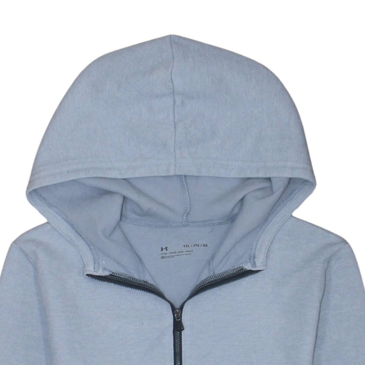 Under Armour Boys Grey Colourblock 1/4 Zip Hoodie Size 14-15 Years