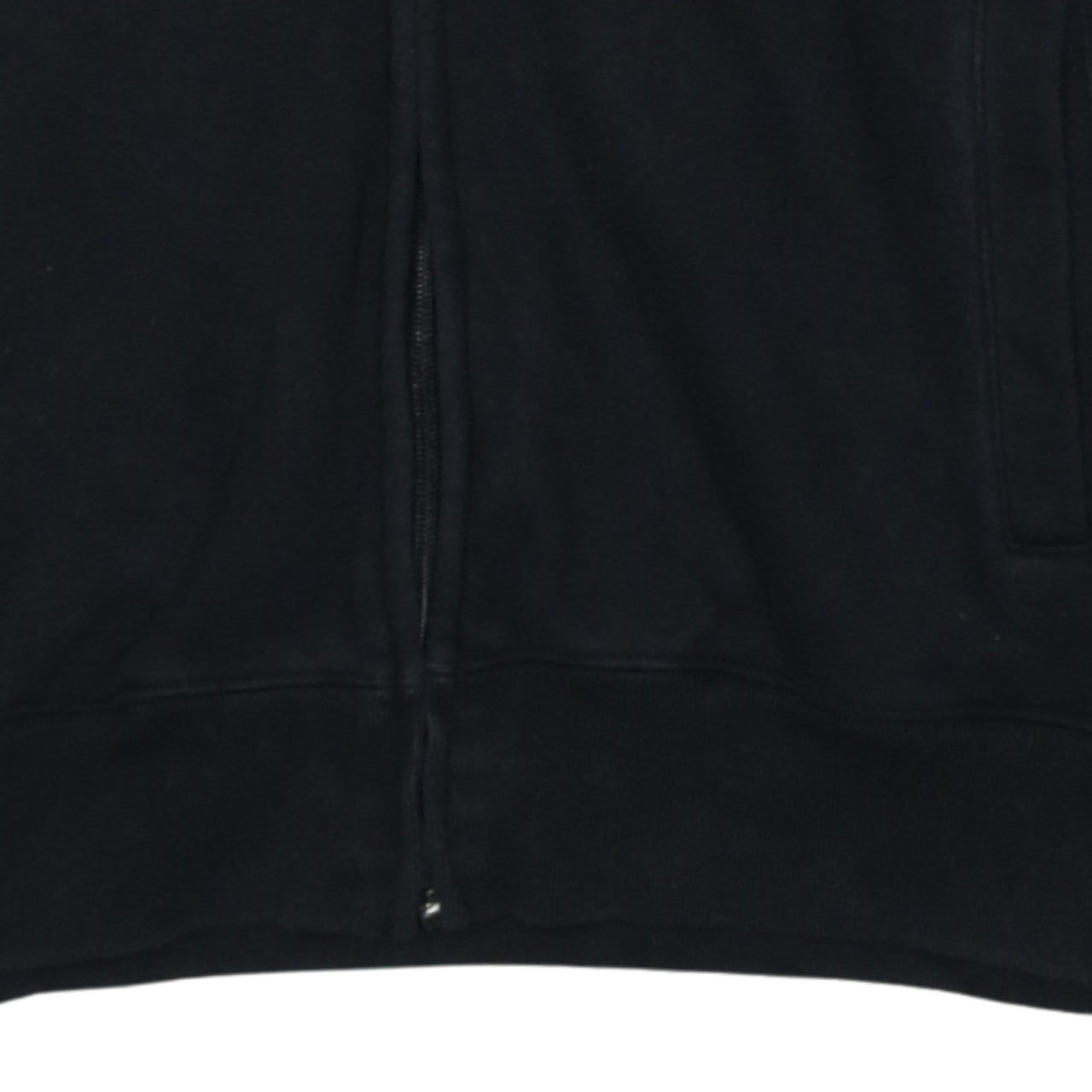 Champion Men's Black Medium Full Zip Hoodie Logo Fleece