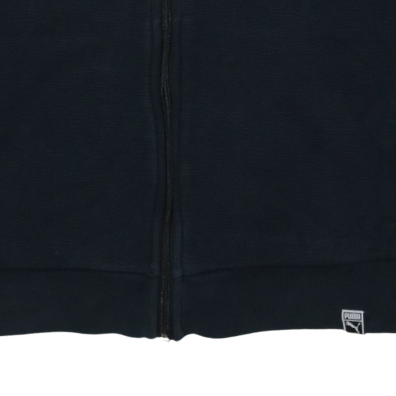 Puma Women Black Full Zip Sweatshirt Size 10 Casual Logo