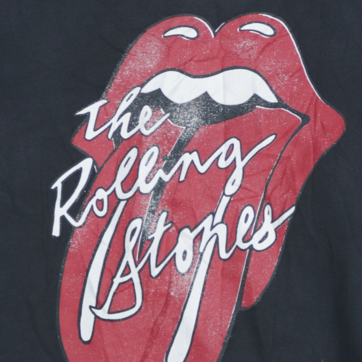The Rolling Stones Womens Black Small Pullover Sweatshirt Graphic Print