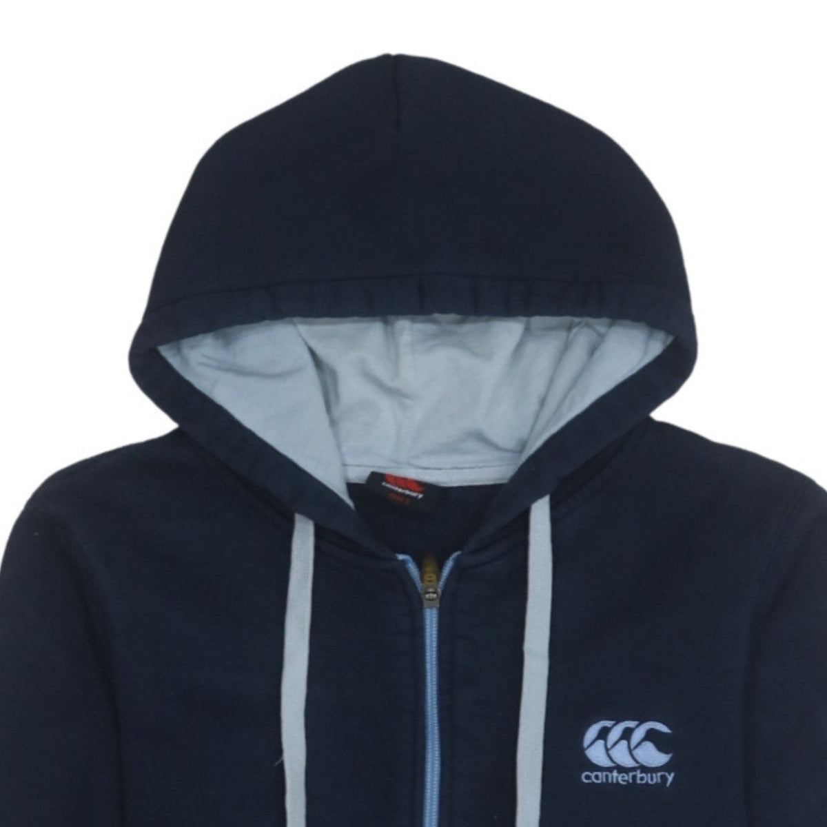 Canterbury Men's Blue Full Zip Hoodie Size S Regular Fit