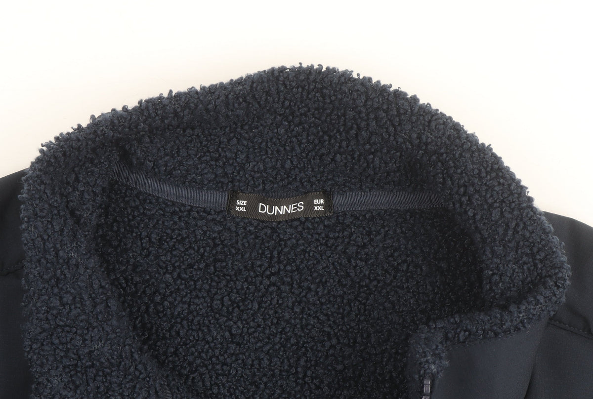 Additional view of Dunnes Men's Navy Blue XXL Fleece Softshell Full Zip Jacket