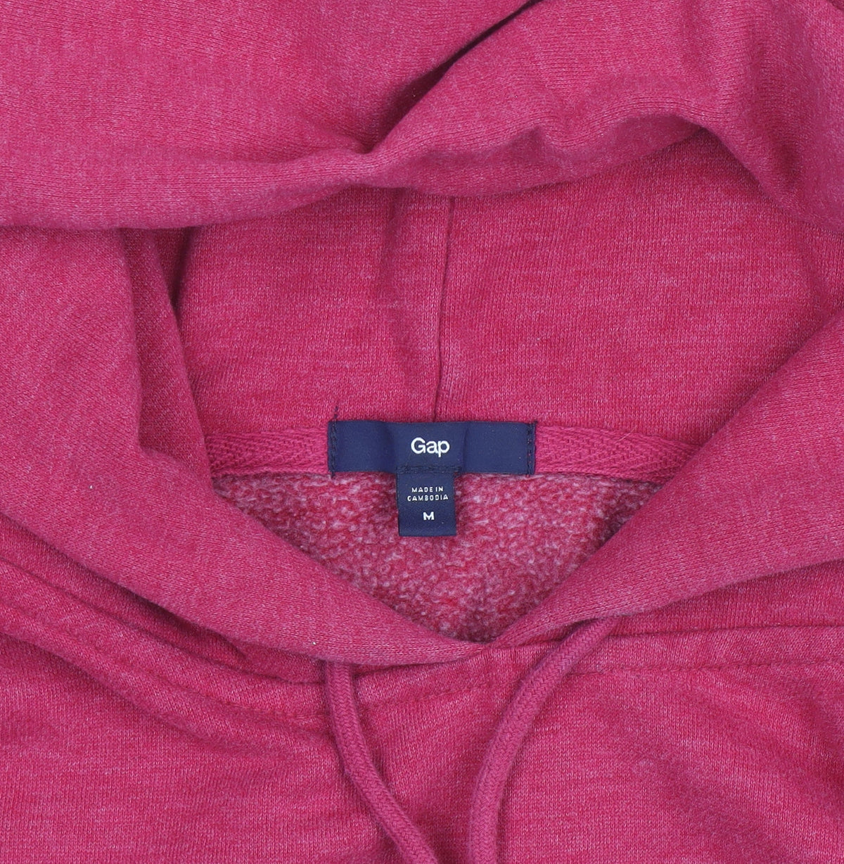 Gap Womens Red Hoodie Medium Pullover Logo Cotton Blend Casual