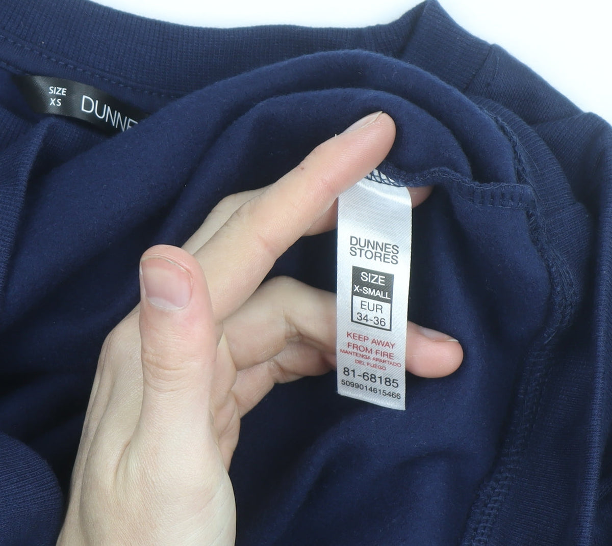 Dunnes Men's Blue XS Pullover Sweatshirt QUEENS 86 Graphic