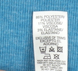 Dunnes Stores Women’s Blue Mock Neck Long Sleeve Pullover Jumper XL