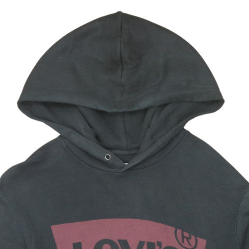 Levi's Men's Black Pullover Hoodie Small Regular Fit Fleece Logo