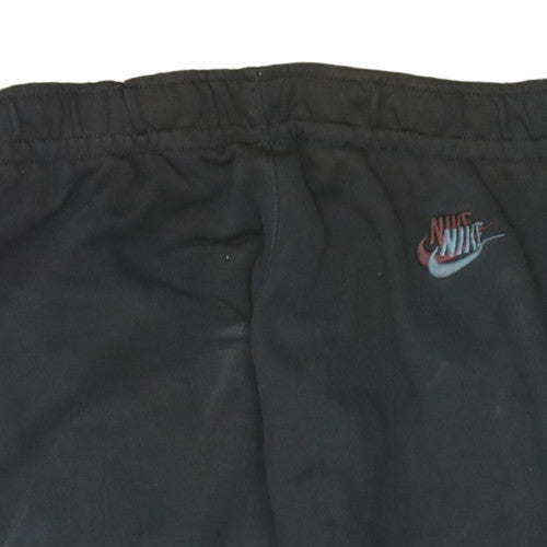 Nike Men's Black Fleece Jogger Trousers M Regular Fit