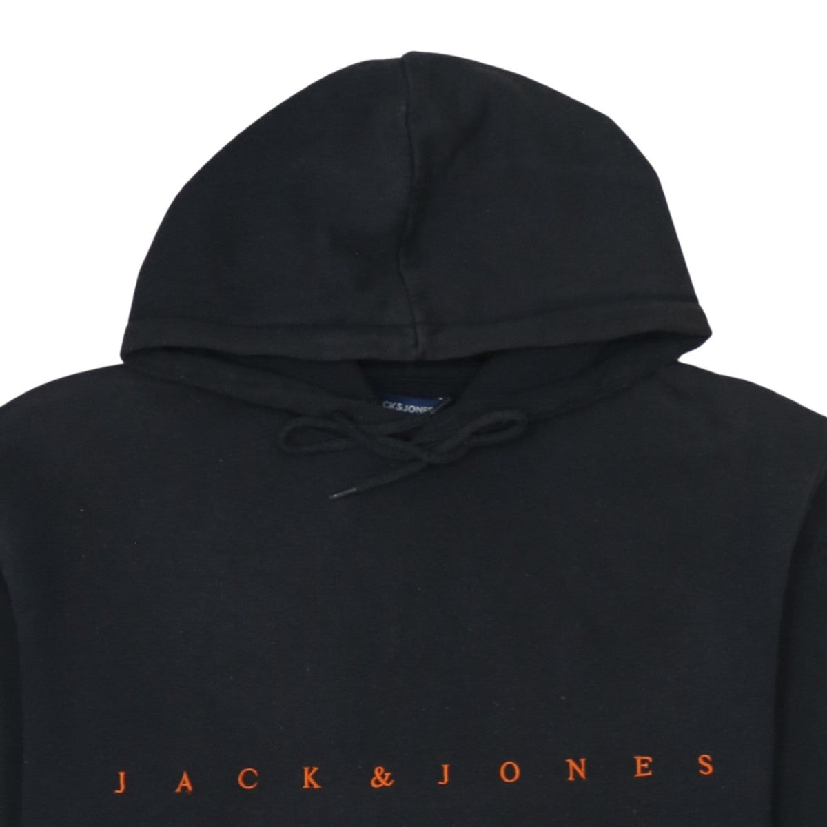 Jack & Jones Men's Black Pullover Hoodie L Classic Logo Fleece