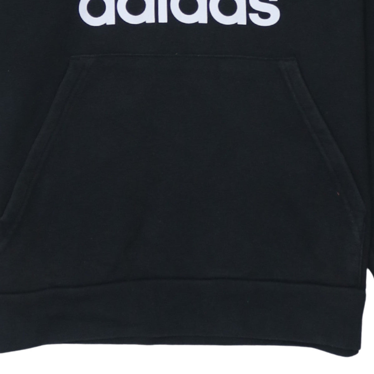 Adidas Boys Black Pullover Hoodie 13-14 Years Regular Fit Fleece Sweatshirt