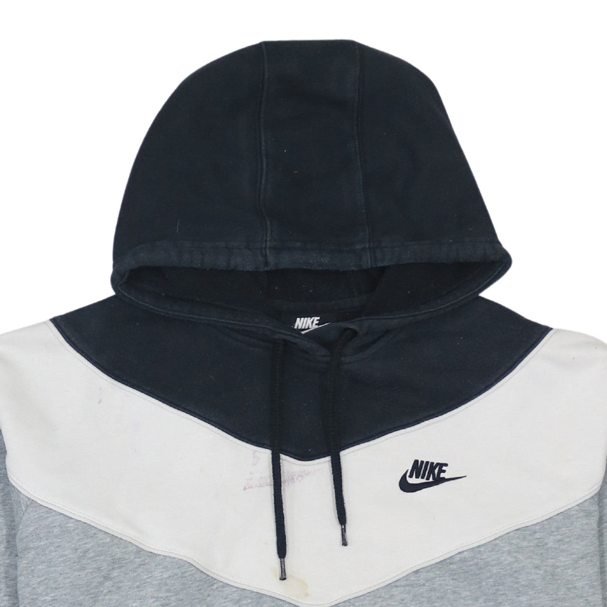 Nike Men’s Grey Pullover Hoodie M Sports Fleece Logo