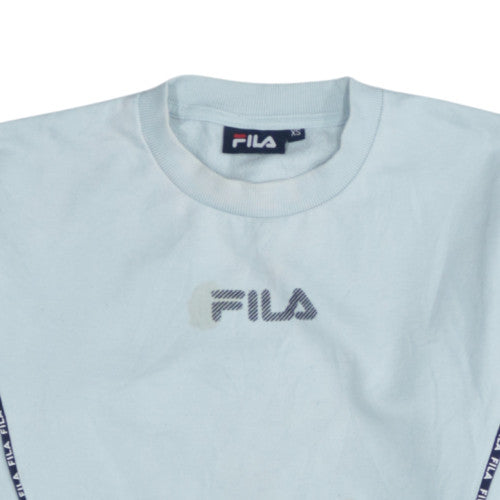 Fila Men's Blue XS Pullover Crew Neck Logo Sweatshirt