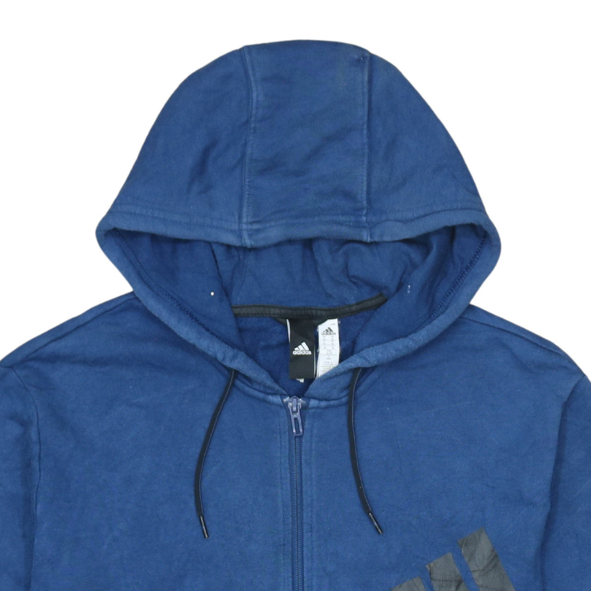Adidas Men's Blue XL Full Zip Hoodie Sweatshirt Sportswear