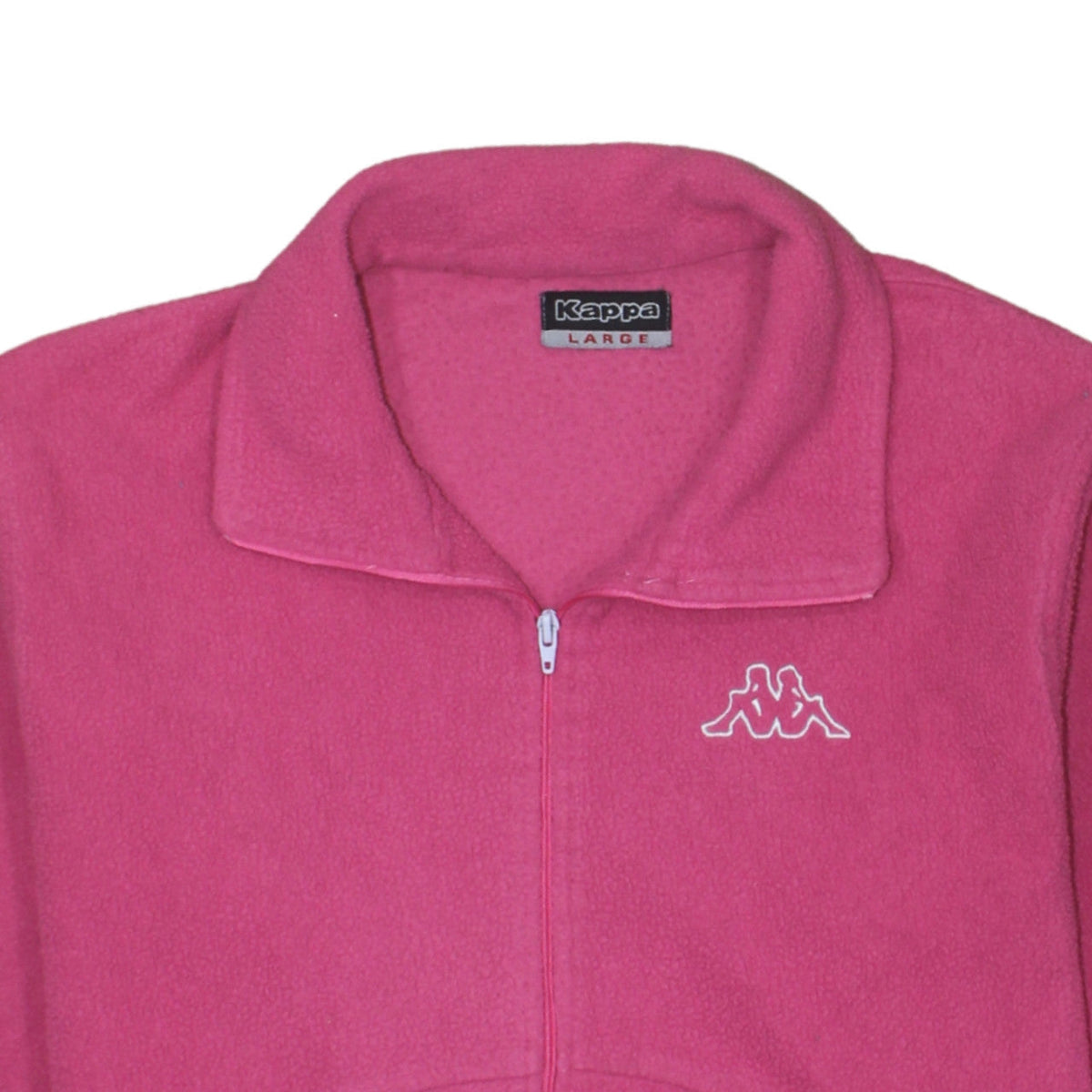 Kappa Womens Pink Fleece Full Zip Basic Jacket Size L