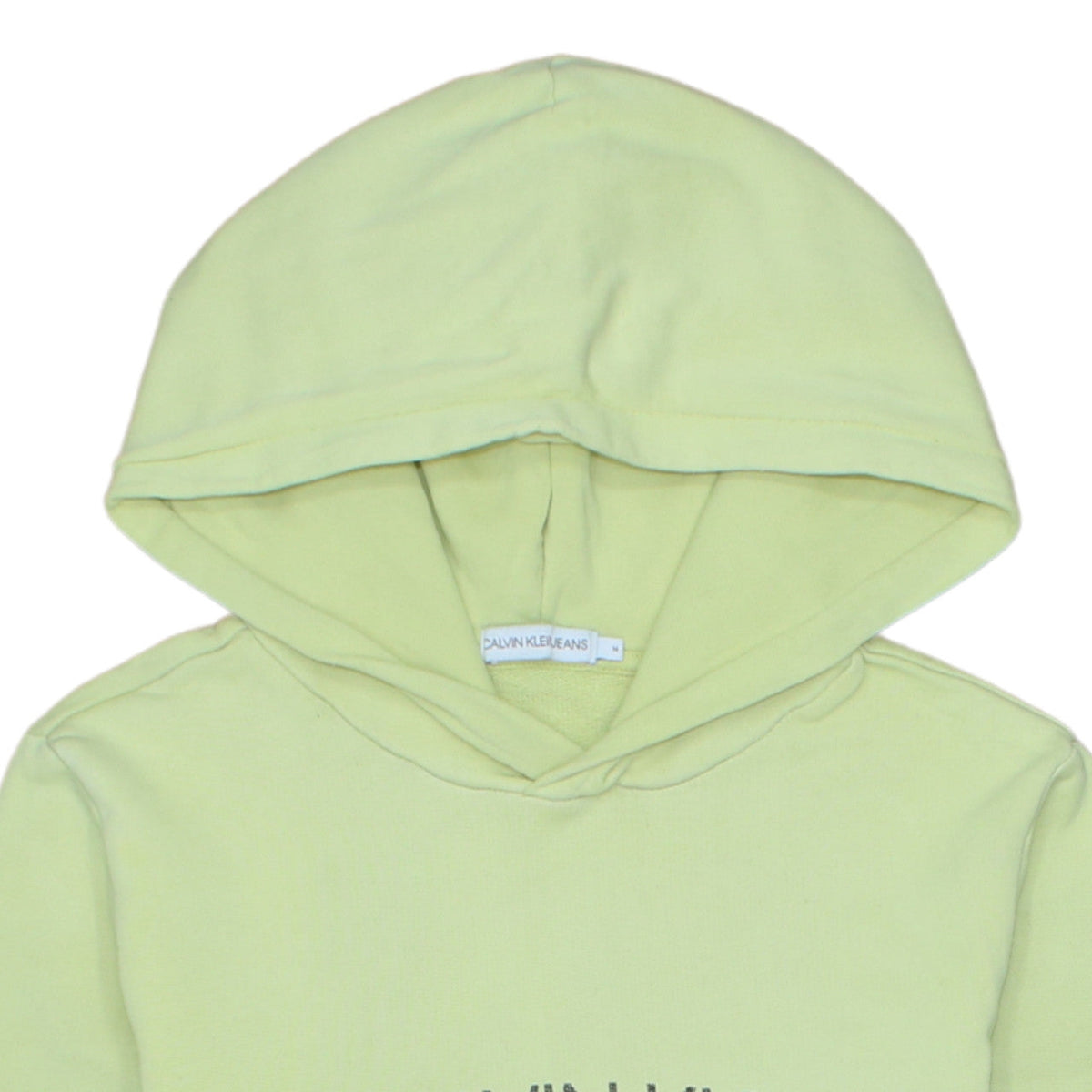 Calvin Klein Jeans Womens Light Green Hoodie Size 14 Cotton Pullover
