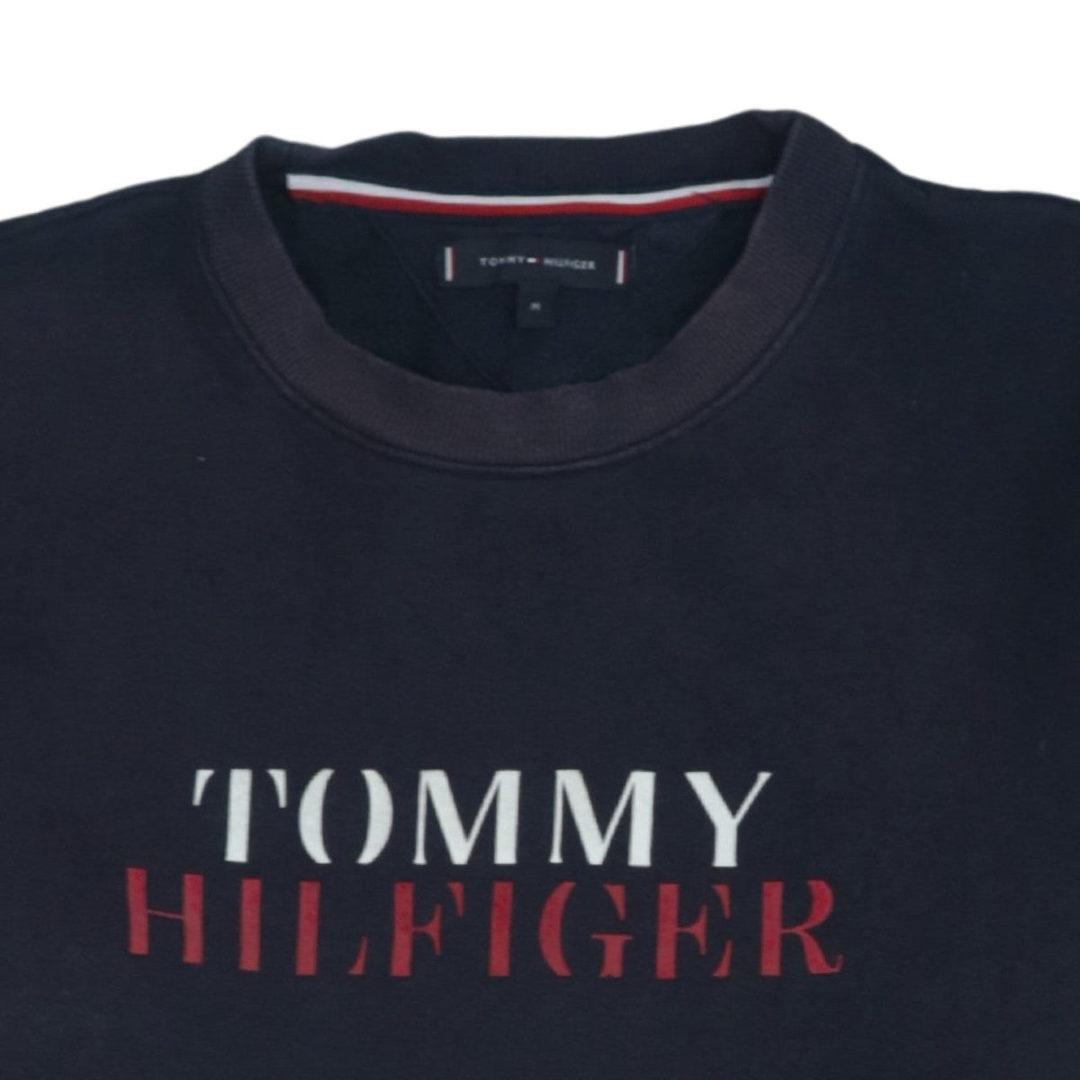 Tommy Hilfiger Men's Blue Logo Pullover Sweatshirt Size M
