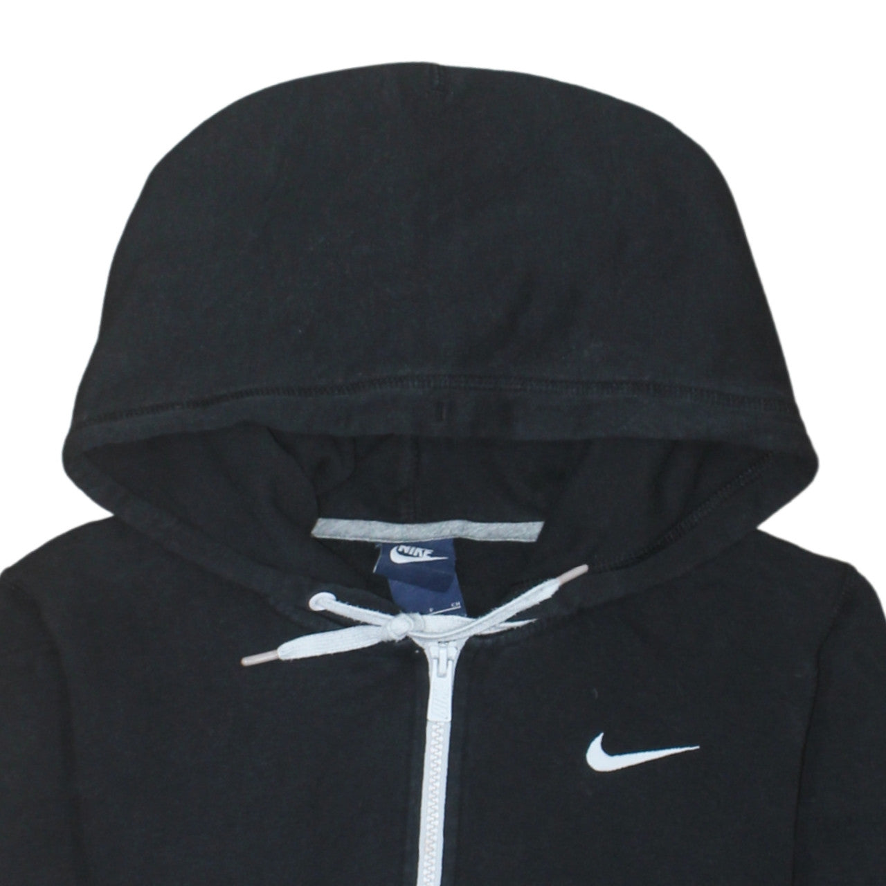 Nike Men's Black Full Zip Hoodie Small Cotton Blend Sportswear