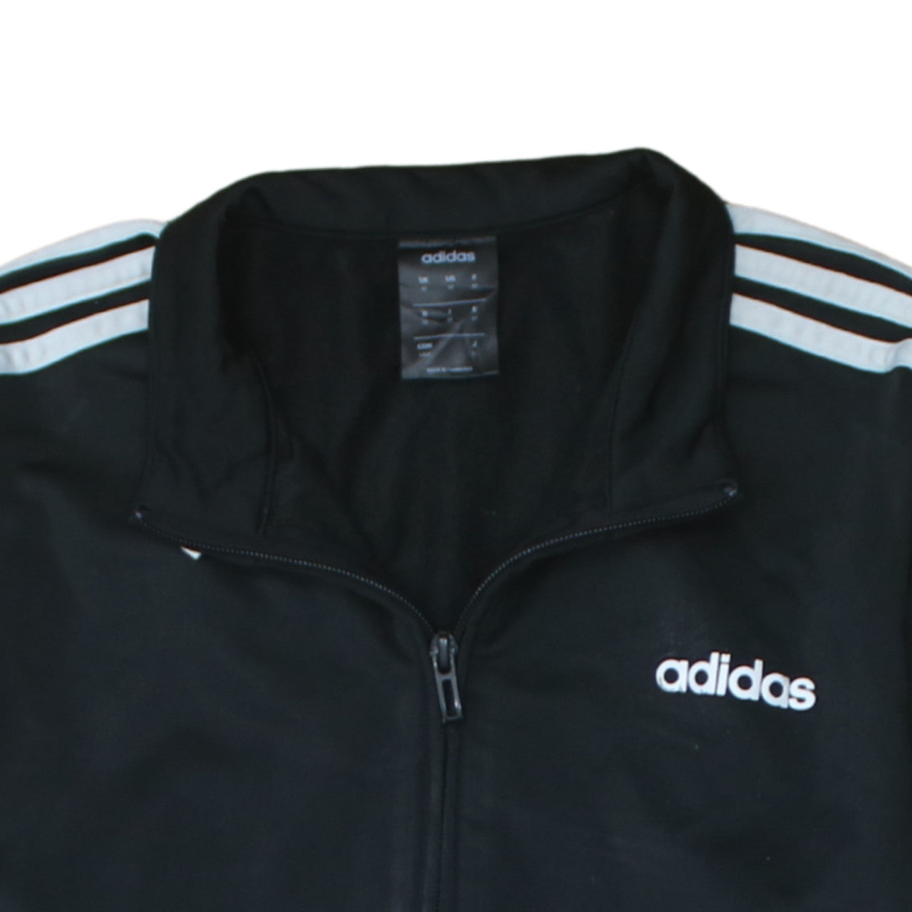Adidas Mens Black Medium Track Jacket Full Zip Sportswear