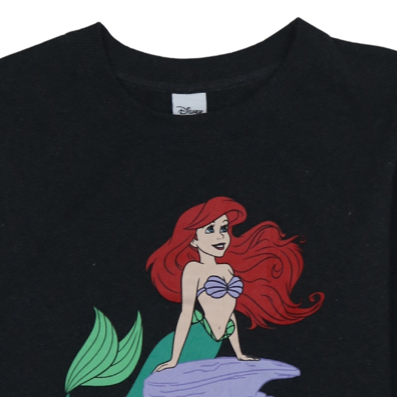 Disney Women’s Black The Little Mermaid Pullover Sweatshirt Size S