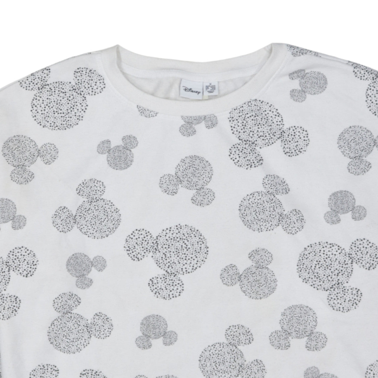 Disney Primark Womens White Mickey Mouse Print Pullover Sweatshirt Size M