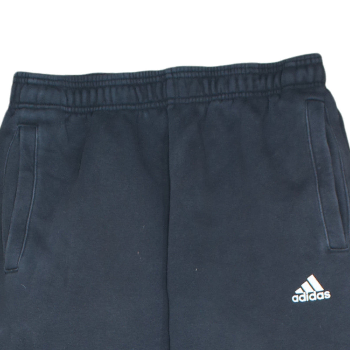 Adidas Men Black Jogger Sweatpants M Regular Fit Fleece Activewear