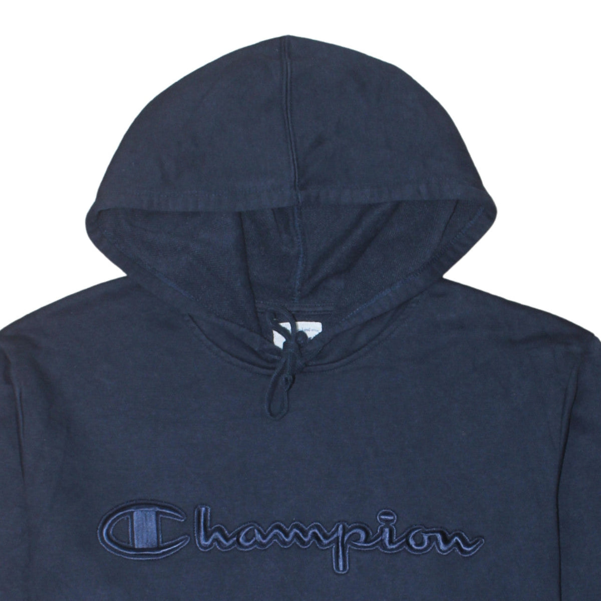 Champion Men's Blue XL Pullover Hoodie Embroidered Logo Sweatshirt