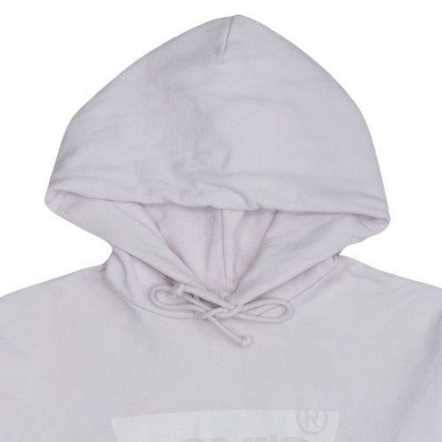 Levi's Women White Small Pullover Hoodie 100% Cotton Logo Sweatshirt