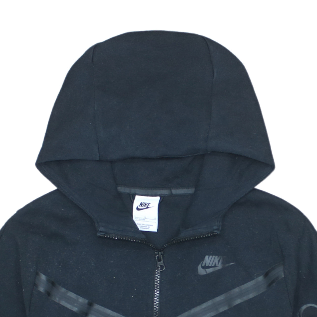Nike Boys Black Full Zip Fleece Hoodie L 147-158cm Hooded Sweatshirt