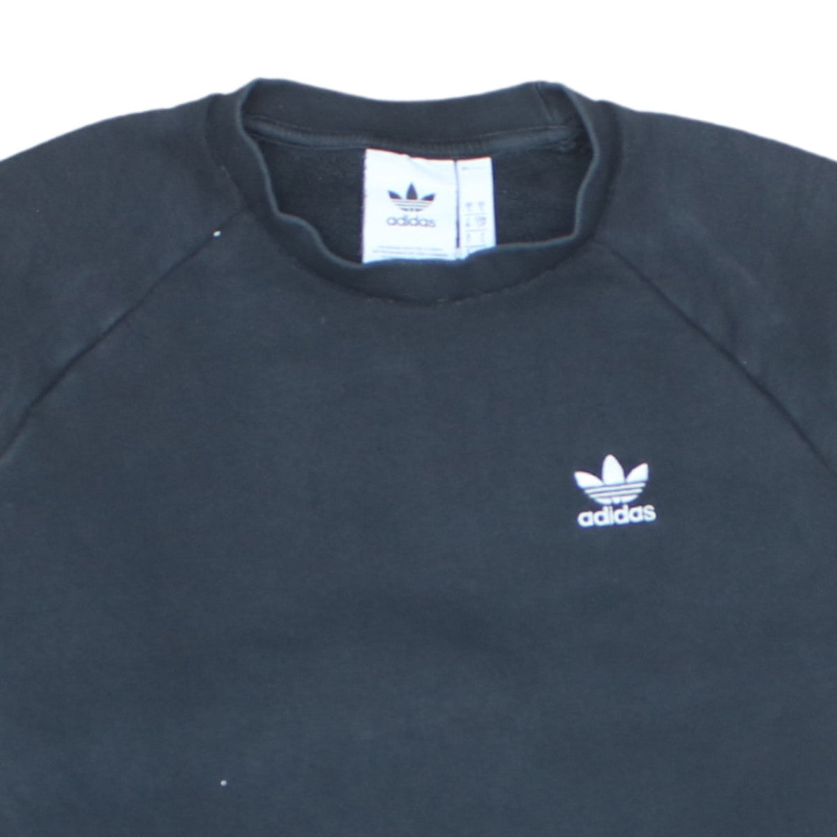 Adidas Men's Black Crew Neck Pullover Sweatshirt Size S