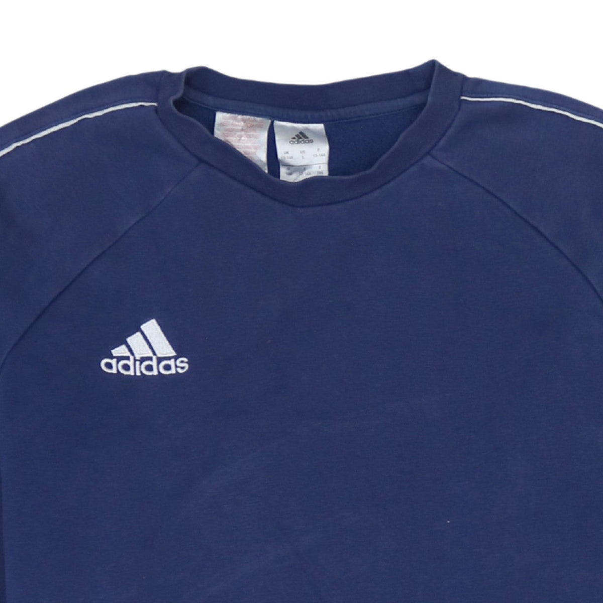 adidas Boys Blue Pullover Sweatshirt 13-14 Years Regular Fit Crew Neck