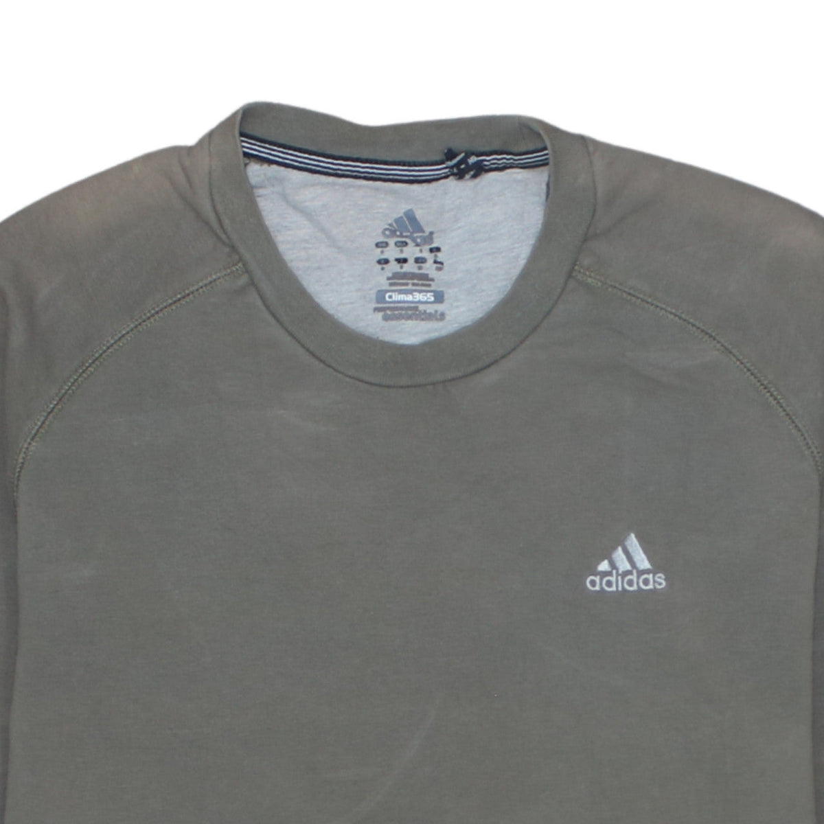 Adidas Mens Grey Small Clima365 Crew Neck Pullover Sweatshirt