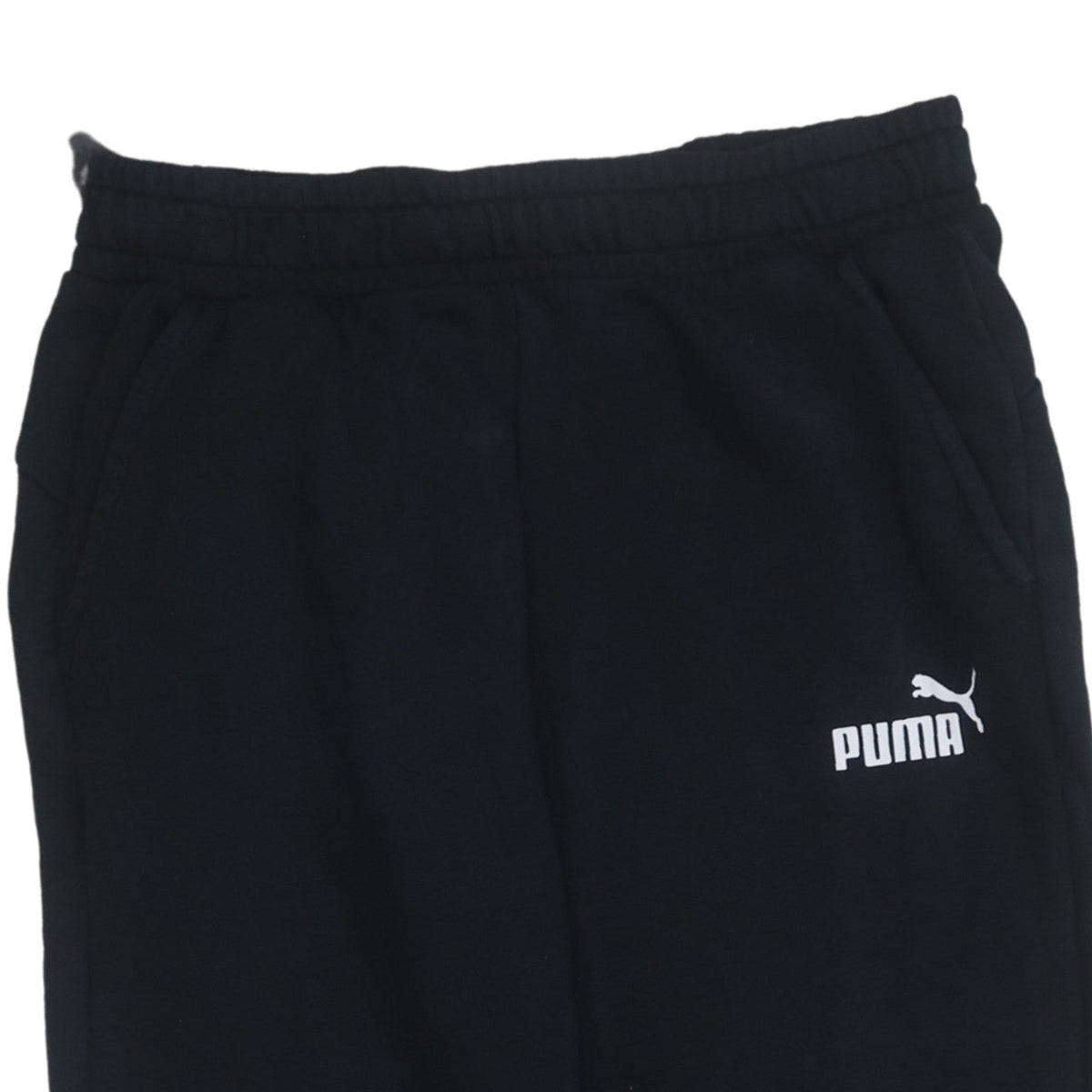 Puma Men's Black Fleece Sweatpants M Regular Fit Activewear Trousers