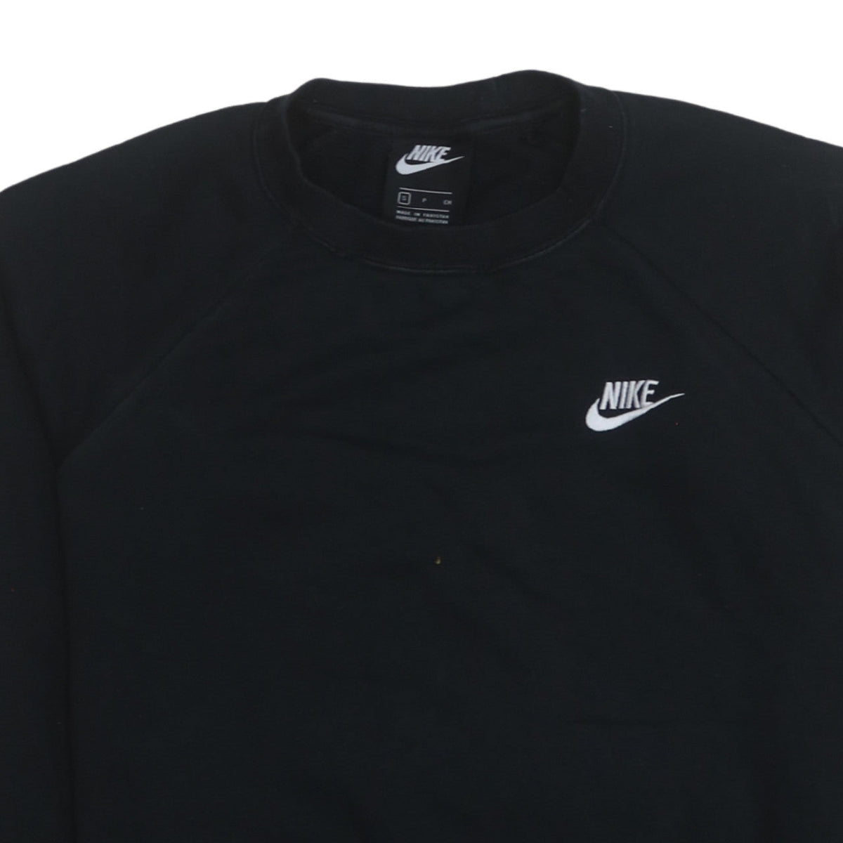 Nike Men's Black Small Pullover Crew Neck Fleece Sweatshirt