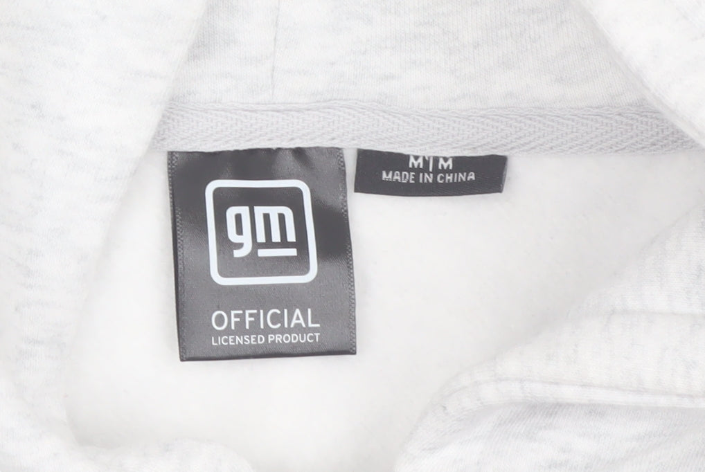 Chevrolet Men's Grey Full Zip Hoodie Medium GM Official Fleece