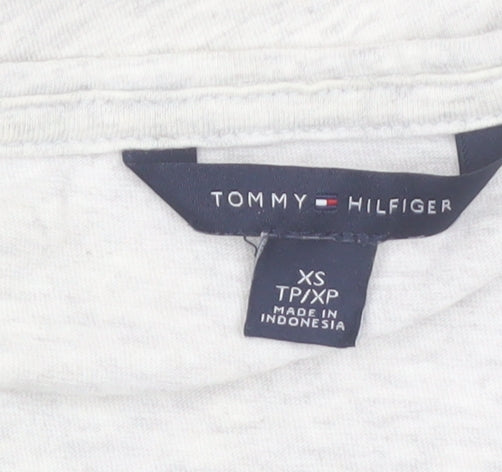 Tommy Hilfiger Women's Grey Cotton Sleeveless Tank Top XS