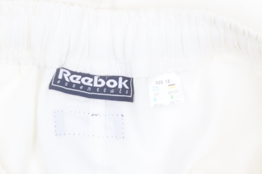 Reebok Women White Size 12 Bermuda Sports Shorts
