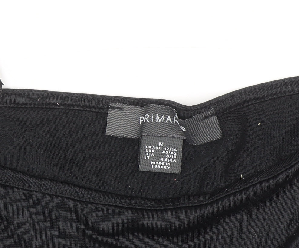 Primark Women's Black Camisole Bodysuit Size 12 Stretch Jersey