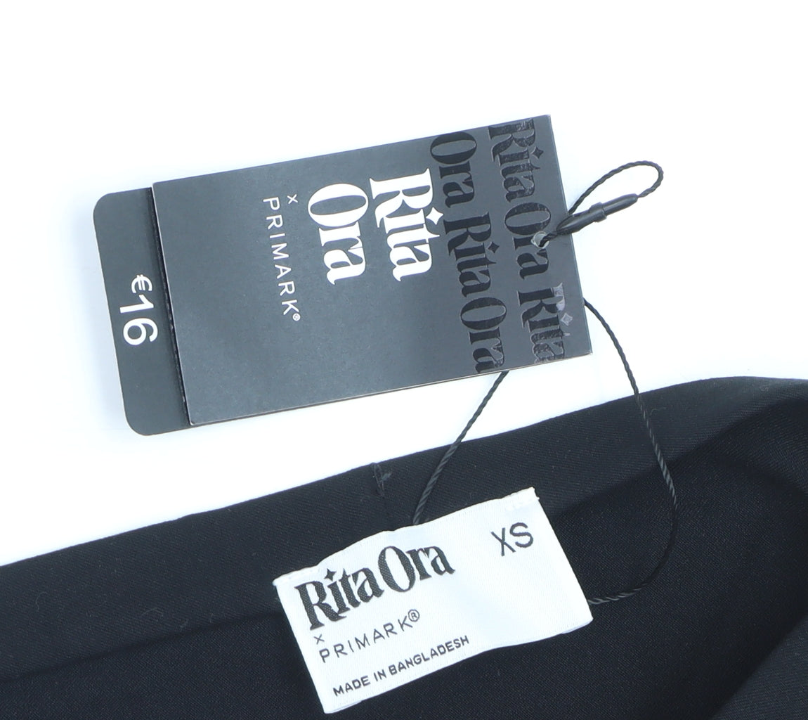 Primark Rita Ora Black Bubble Hem Short Skirt XS Womens