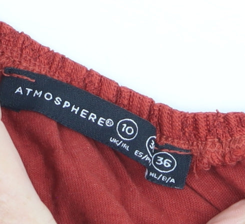 Atmosphere Women’s Red Lace Off Shoulder Blouse Size 10