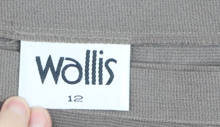 Wallis Women Brown Size 12 Pencil Knee Length Skirt