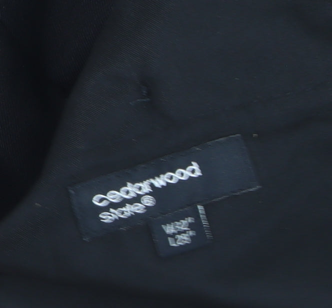 Cedarwood State Womens Black Straight Leg Trousers Size L
