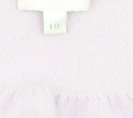 Kaliko Women Lilac 100% Cashmere Cardigan Size 18 Short Sleeve