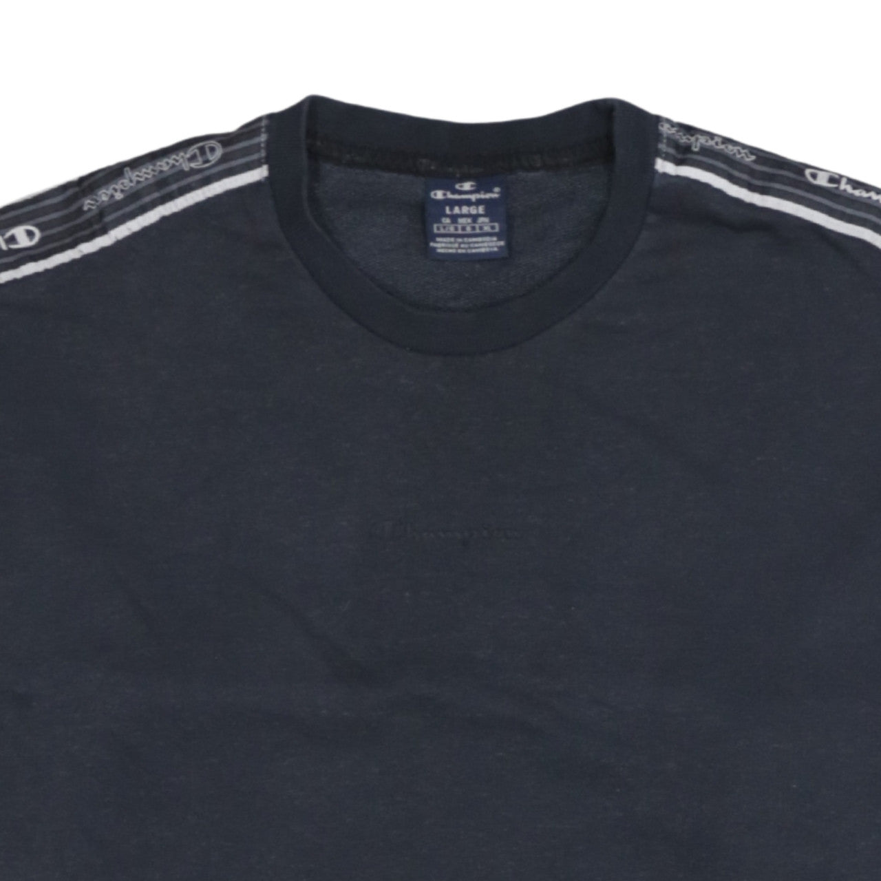 Champion Men's Black Large Pullover Logo Sweatshirt