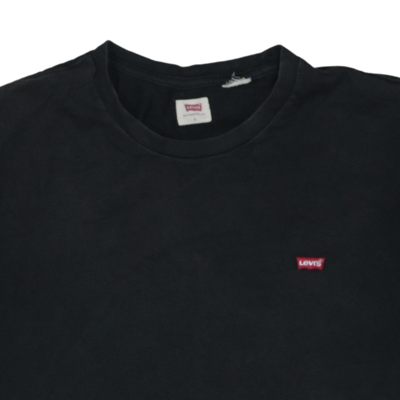 Levi's Men's Black Crew Neck Cotton Short Sleeve T-Shirt Size L