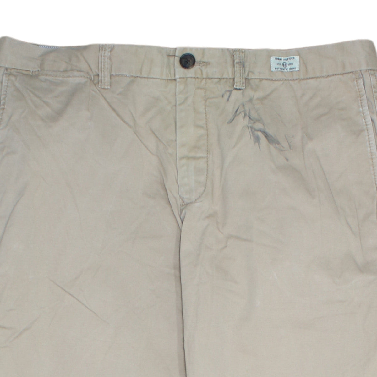 Tommy Hilfiger Men's Beige Chino Trousers Size 36x34 Regular Fit