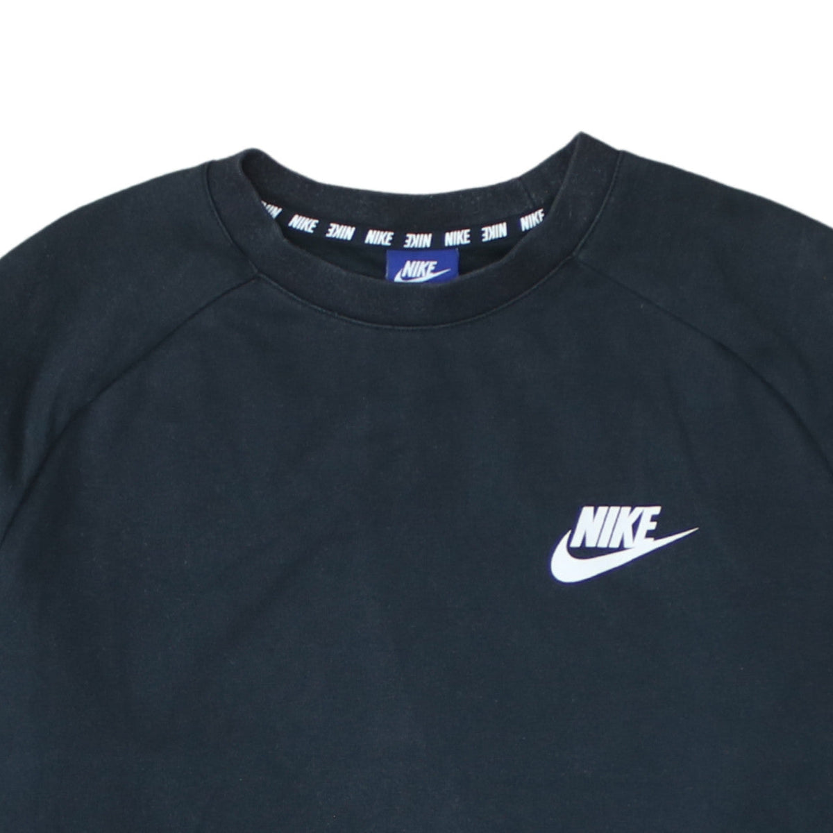 Nike Men's Black M Crew Neck Pullover Sweatshirt with Logo