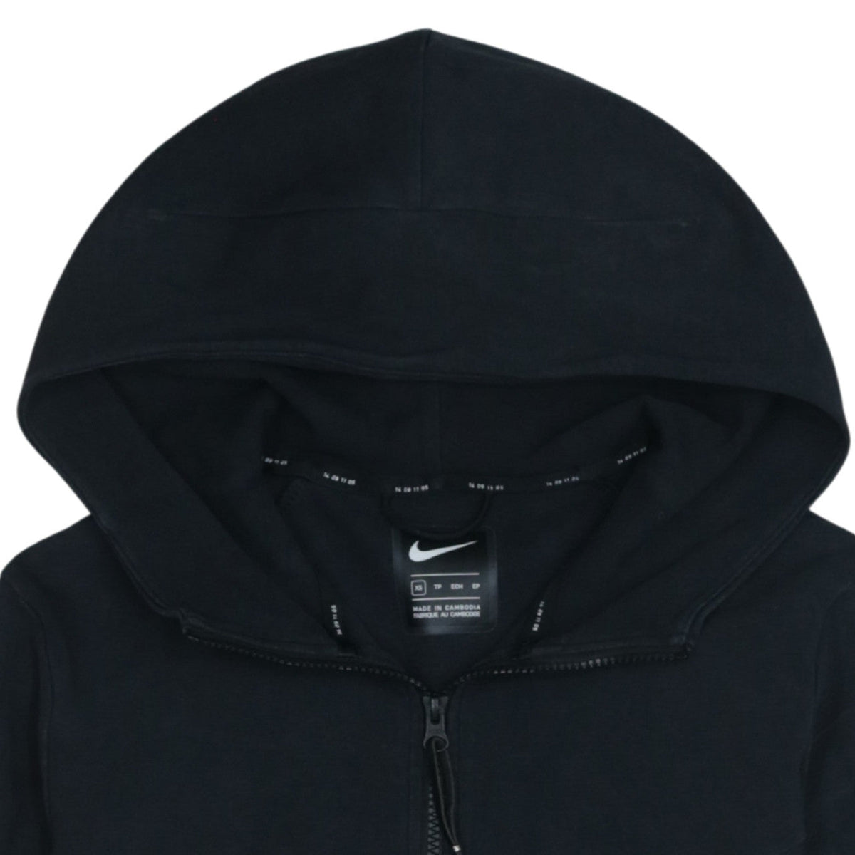 Nike Men's Black Full Zip Hoodie XS - Lightweight Sportswear