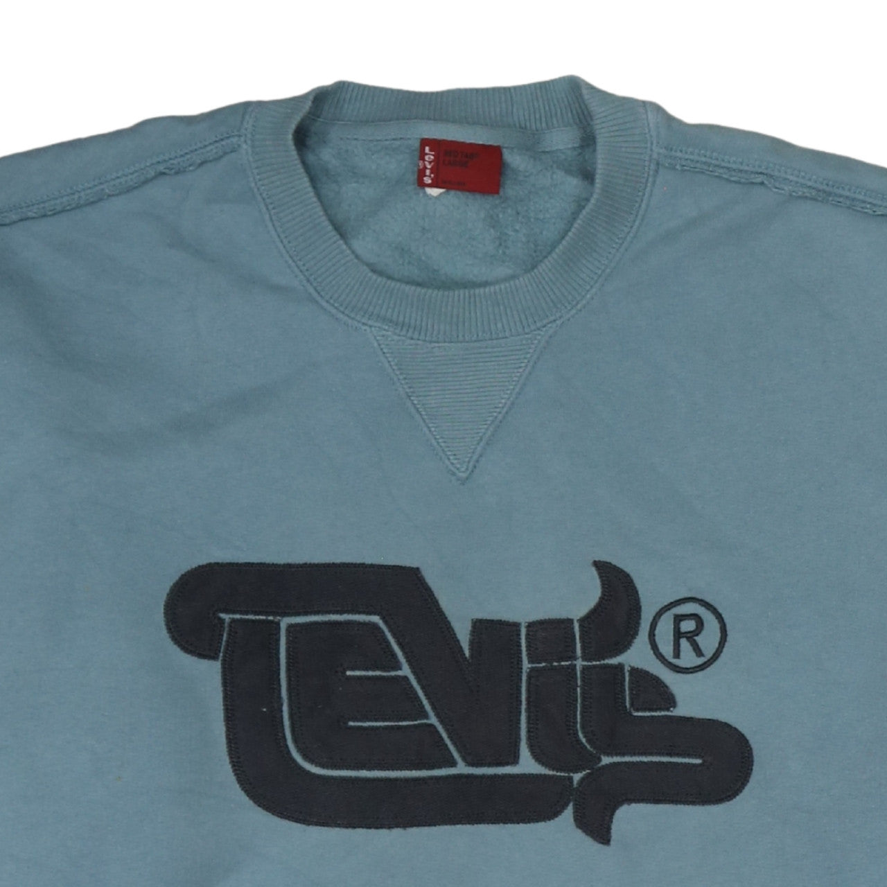 Levi's Men's Blue Crew Neck Pullover Sweatshirt Large