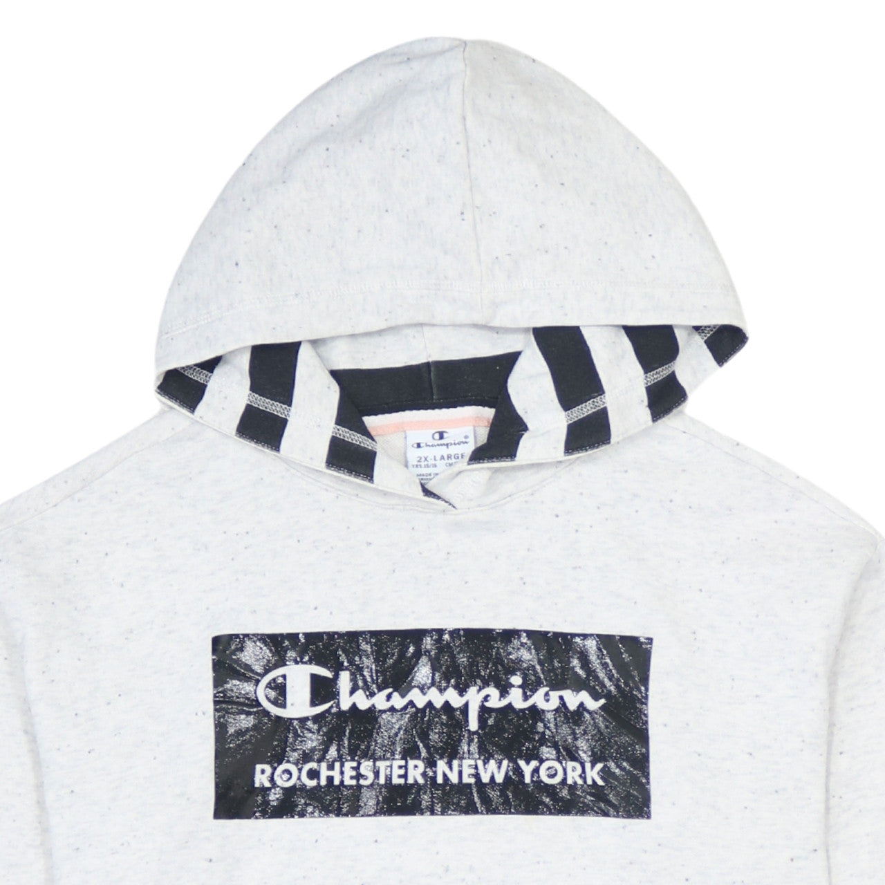 Champion Boys Grey 2XL Pullover Hoodie Rochester New York Graphic