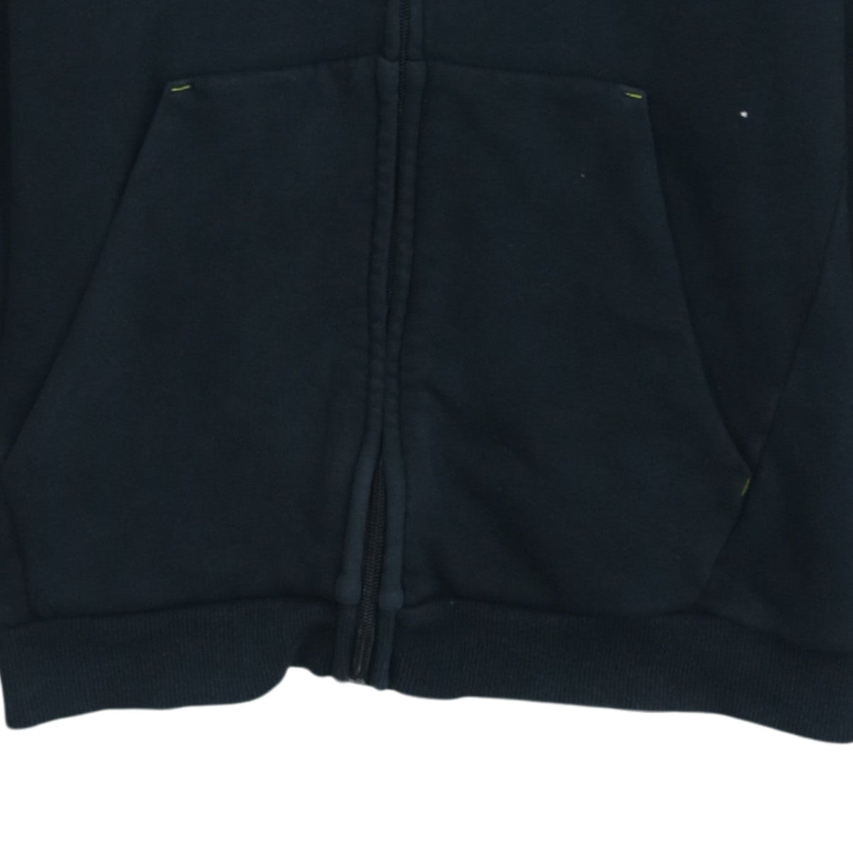Puma Boys Black Full Zip Hoodie 15-16 Years Graphic Print Fleece