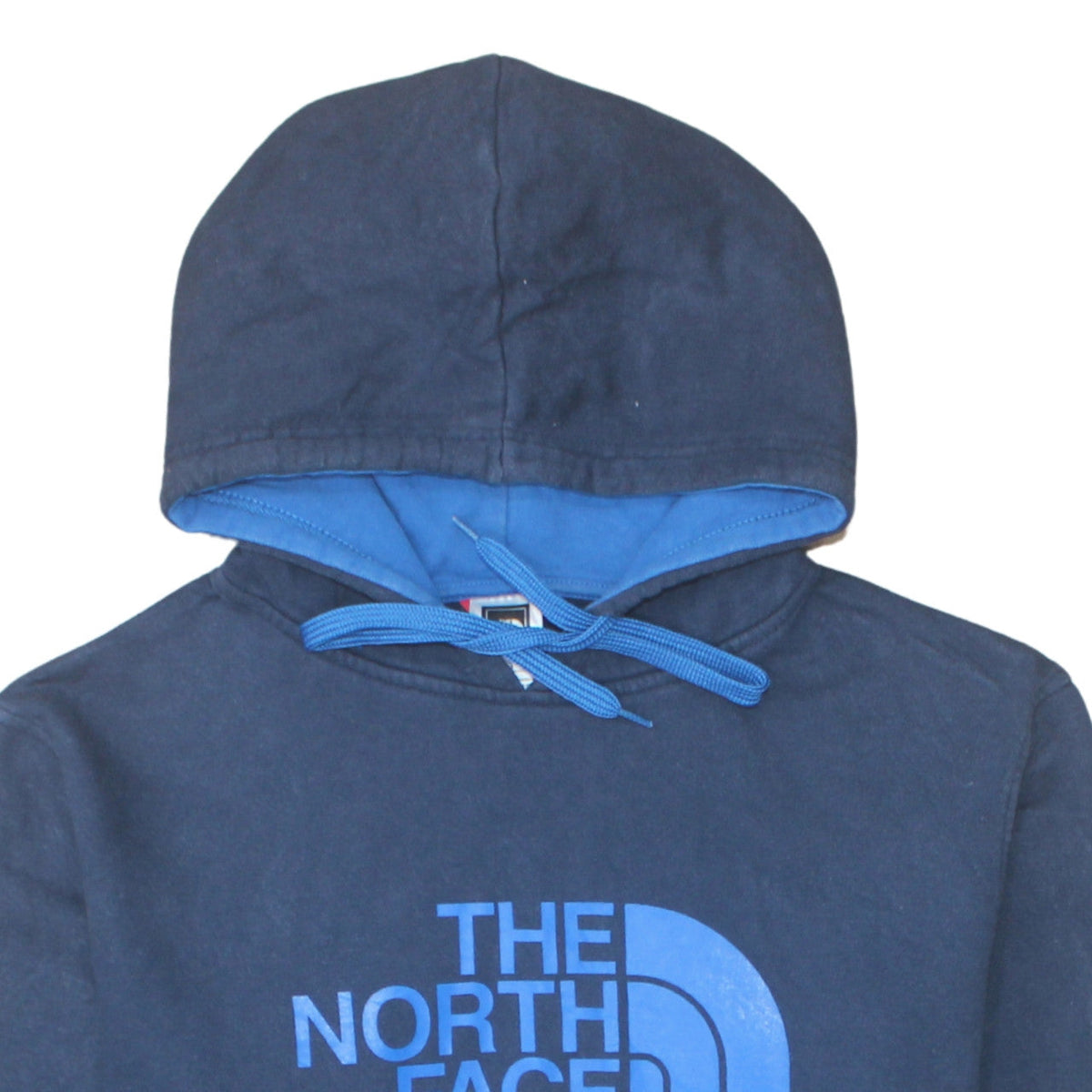 The North Face Mens Blue Pullover Hoodie M Graphic Outdoor Sweatshirt